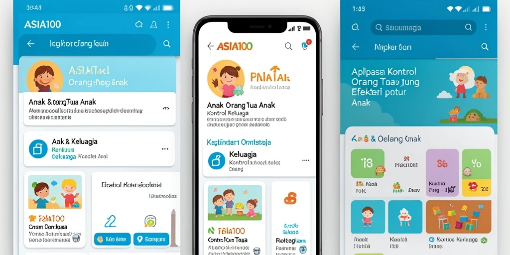 Antarmuka ASIA100 yang sederhana dan mudah digunakan untuk kontrol orang tua.