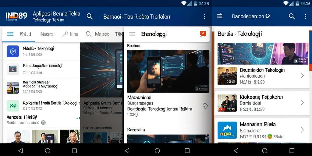 Antarmuka aplikasi IND89 yang modern dan user-friendly.