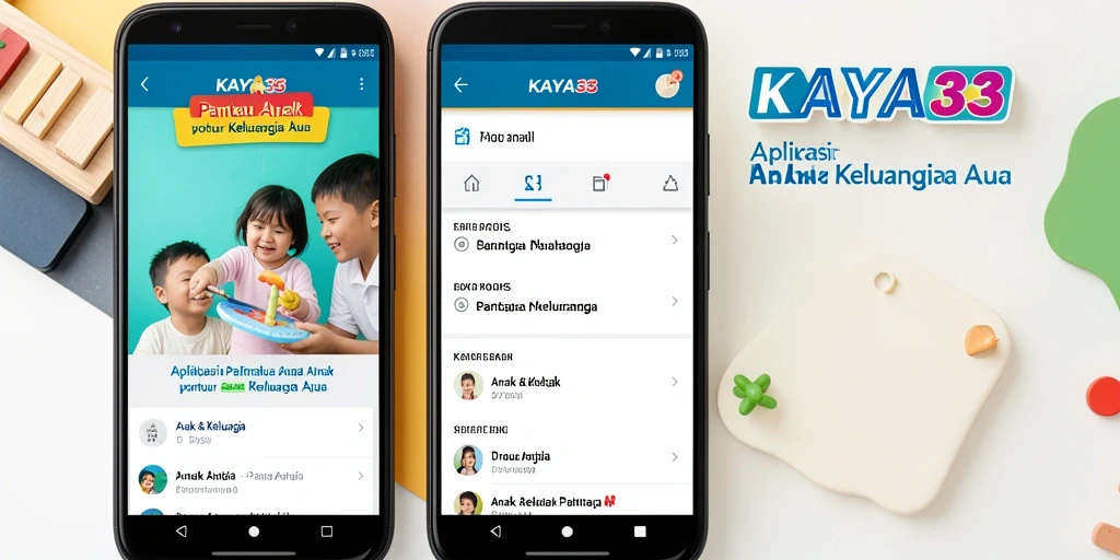 Antarmuka sederhana dan fungsional KAYA33 untuk Pantau Anak.